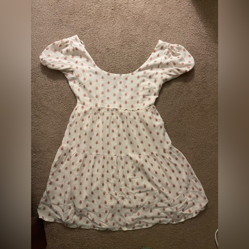 Pink and White off the shoulder dress